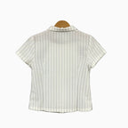 Mayoral camicia coreana manica corta a righe bambino - Abbigliamento bambini firmato | CDifferent Outlet