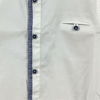 Sp1 camicia manica corta bianca vichy bambino - Abbigliamento bambini firmato | CDifferent Outlet
