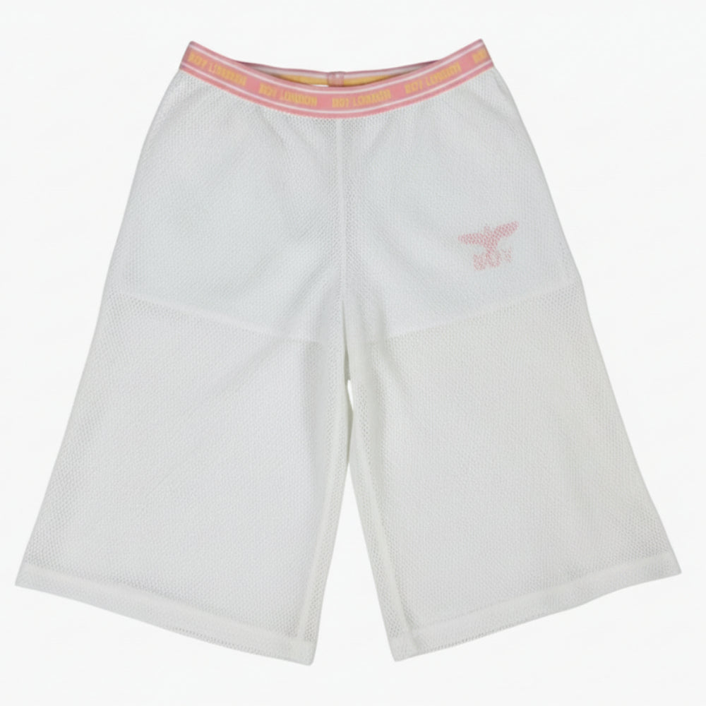 Boy London pantalone wide leg bianco a rete bambina - Abbigliamento bambini firmato | CDifferent Outlet