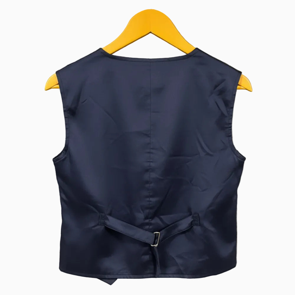 Sp1 gilet bambino blu navy con quadretti argentati - Abbigliamento bambini firmato | CDifferent Outlet