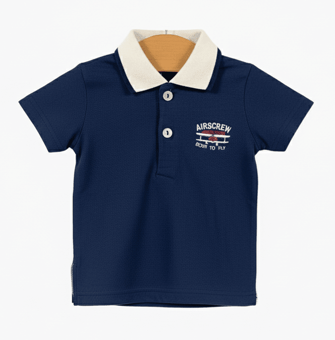 EMC polo neonato piquet blu - Abbigliamento bambini firmato | CDifferent Outlet