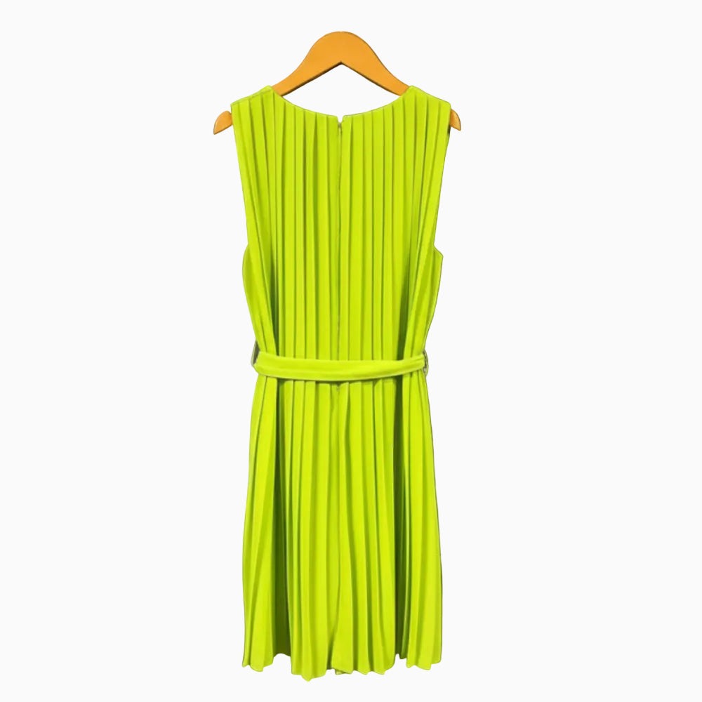 Kocca vestito bambina verde lime plissettato