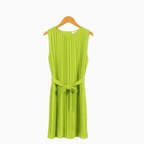 Kocca vestito bambina verde lime plissettato - Abbigliamento bambini firmato | CDifferent Outlet