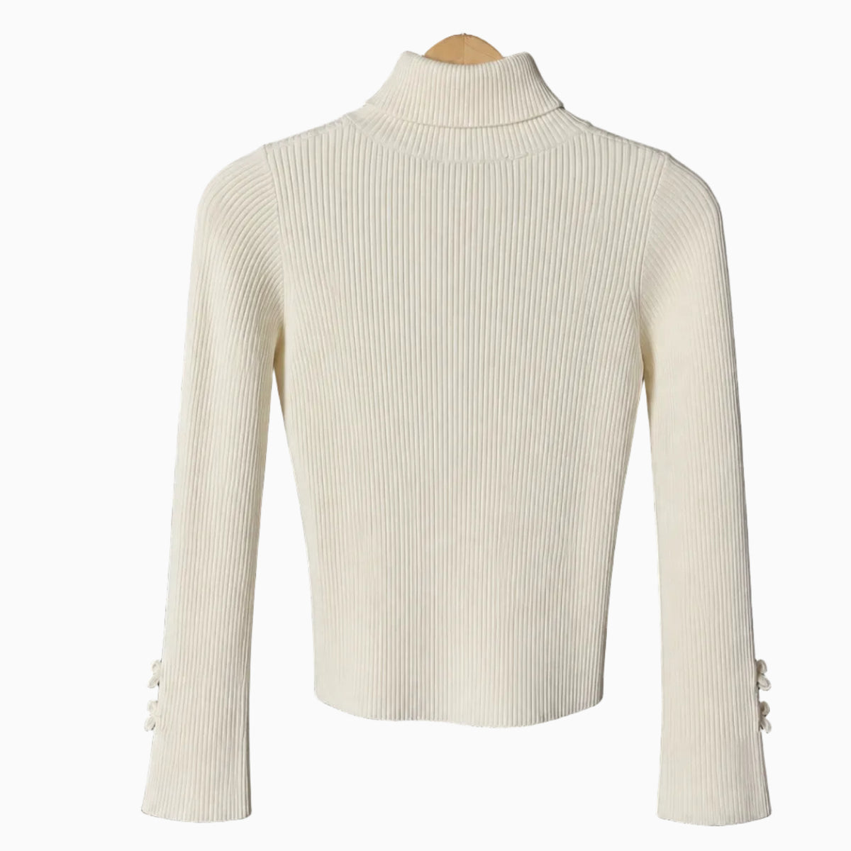 Liu Jo maglia costine dolcevita burro con maniche a campana bambina | CDifferent Outlet