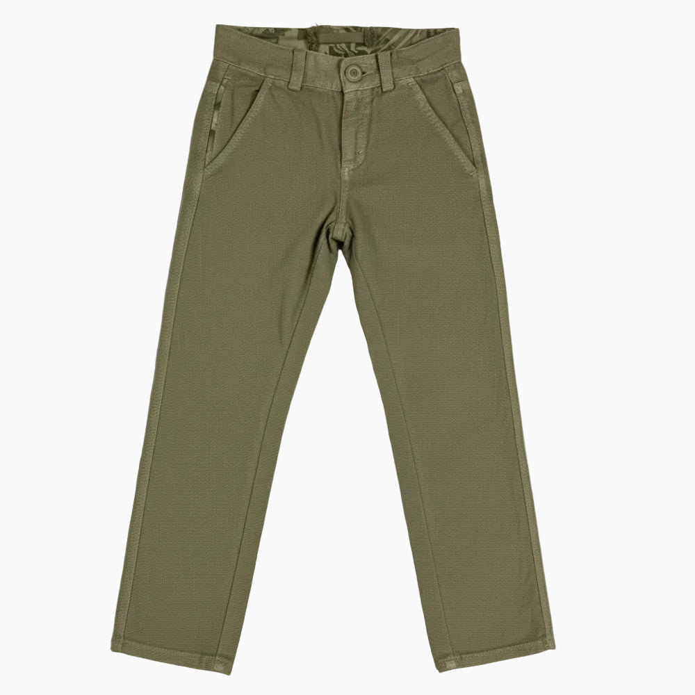 Officina 51 pantalone bambino trama beige - Abbigliamento bambini firmato | CDifferent Outlet