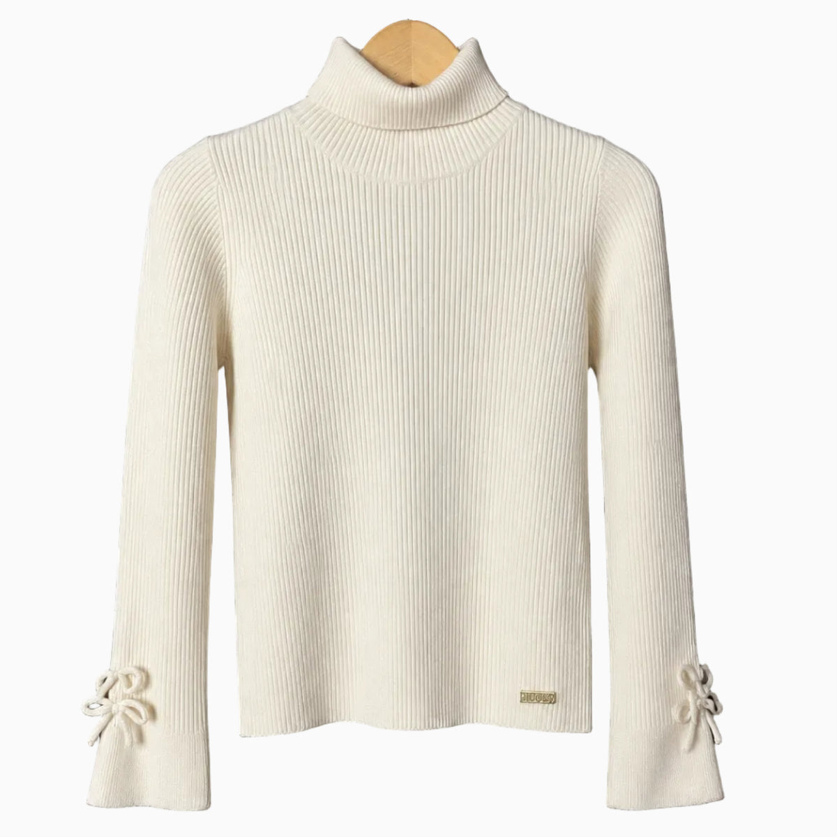Liu Jo maglia costine dolcevita burro con maniche a campana bambina | CDifferent Outlet