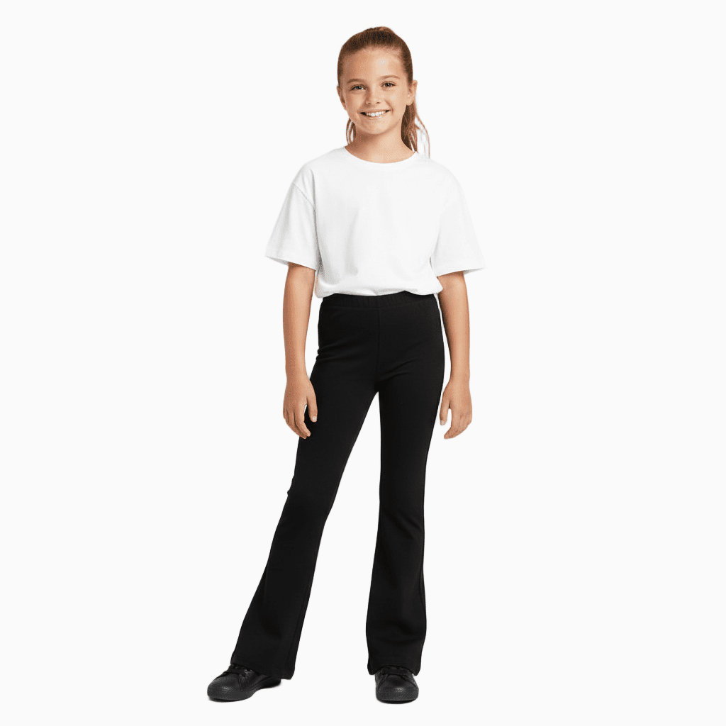 Fun & Fun leggings a zampa bambina nero - Abbigliamento bambini firmato | CDifferent Outlet