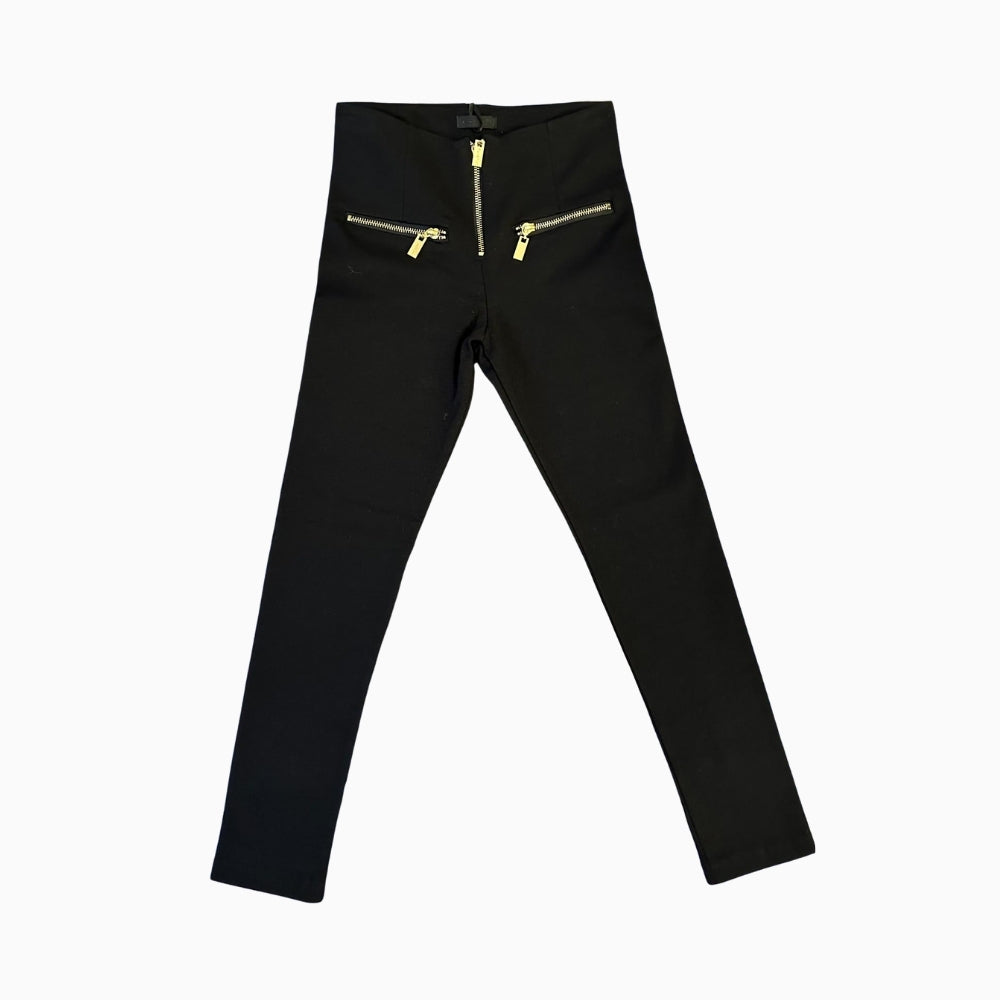 Fun & Fun pantalone bambina punto Milano nero - Abbigliamento bambini firmato | CDifferent Outlet