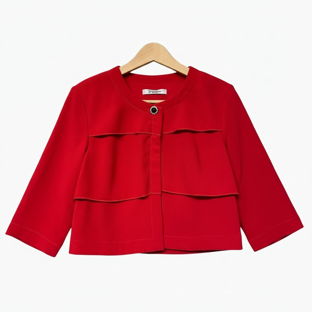 Gaialuna giacchina coprispalle bambina rosso