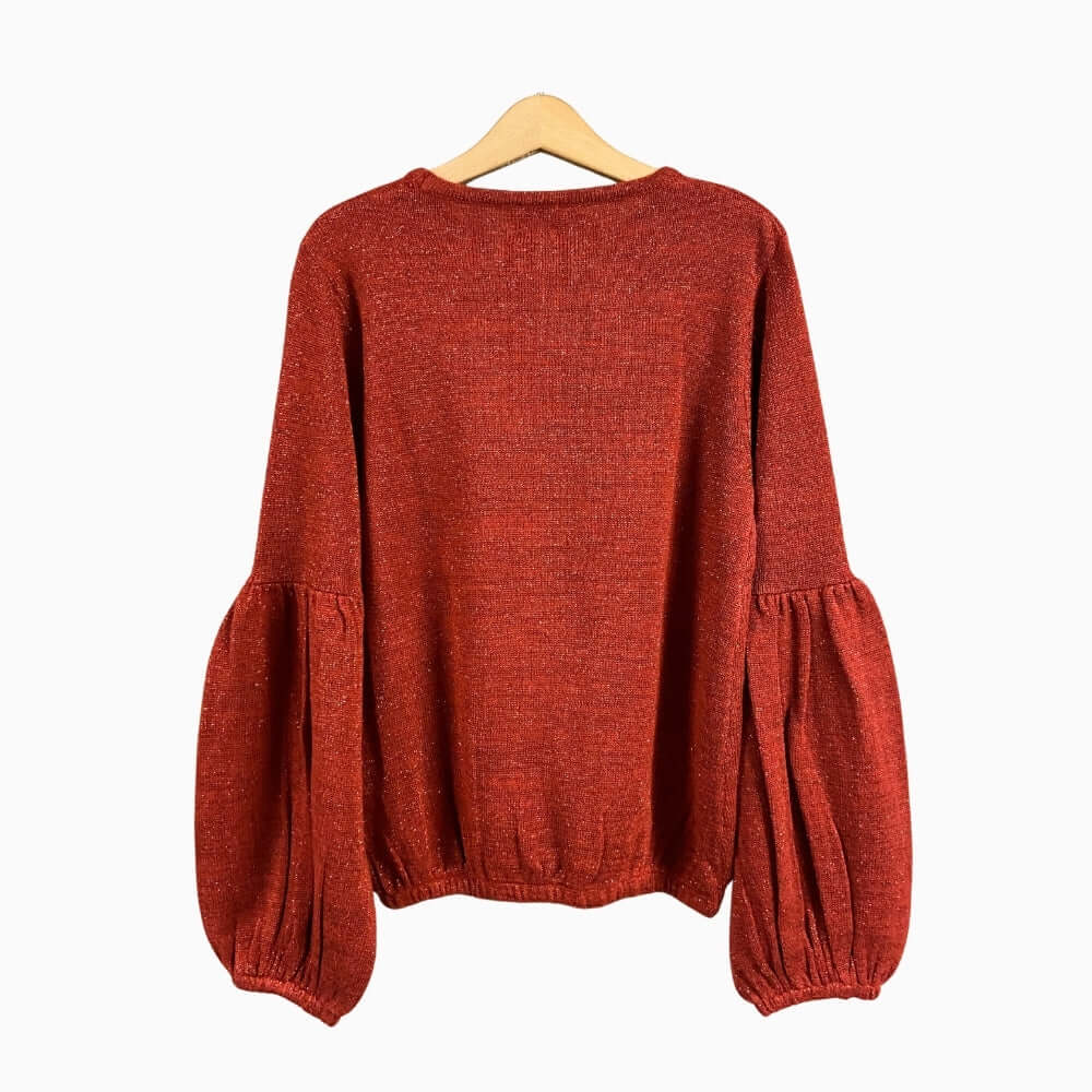 Gaialuna maglia bambina terracotta - Abbigliamento bambini firmato | CDifferent Outlet