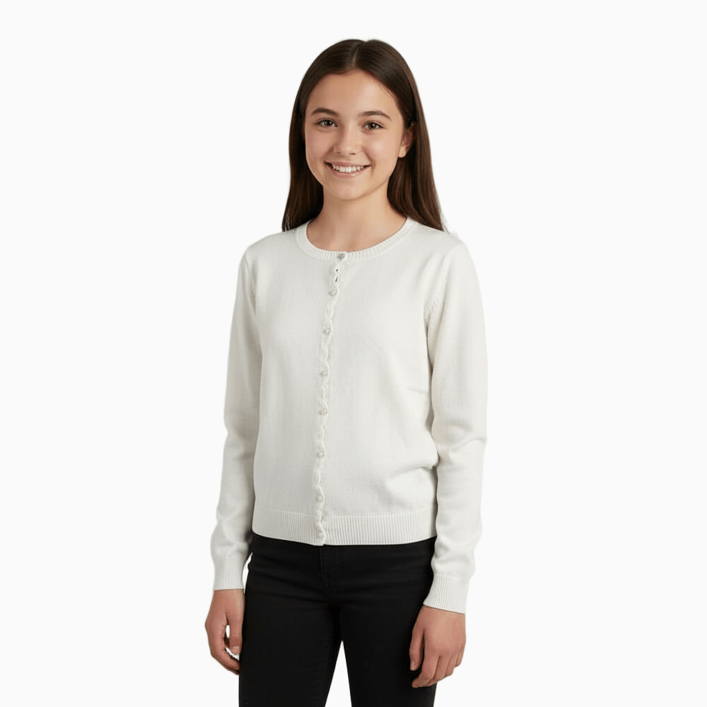 Gaudì cardigan bambina bianco