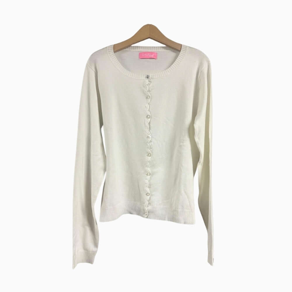 Gaudì cardigan bambina bianco
