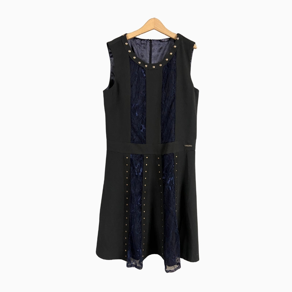 Guess By Marciano abito con pizzo bambina nero