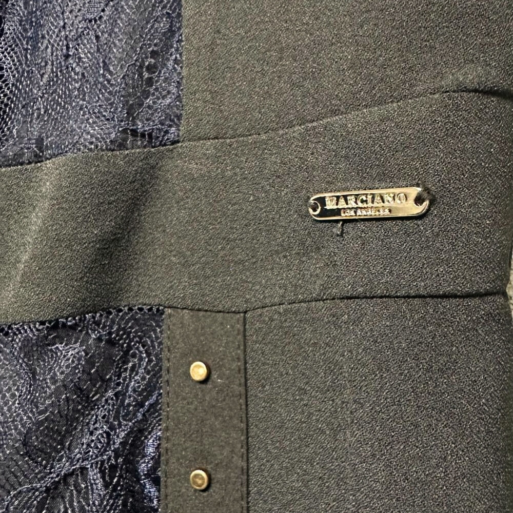 Guess By Marciano abito con pizzo bambina nero