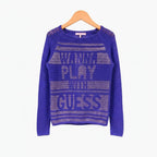 Guess maglia traforata bambina viola - Abbigliamento bambini firmato | CDifferent Outlet