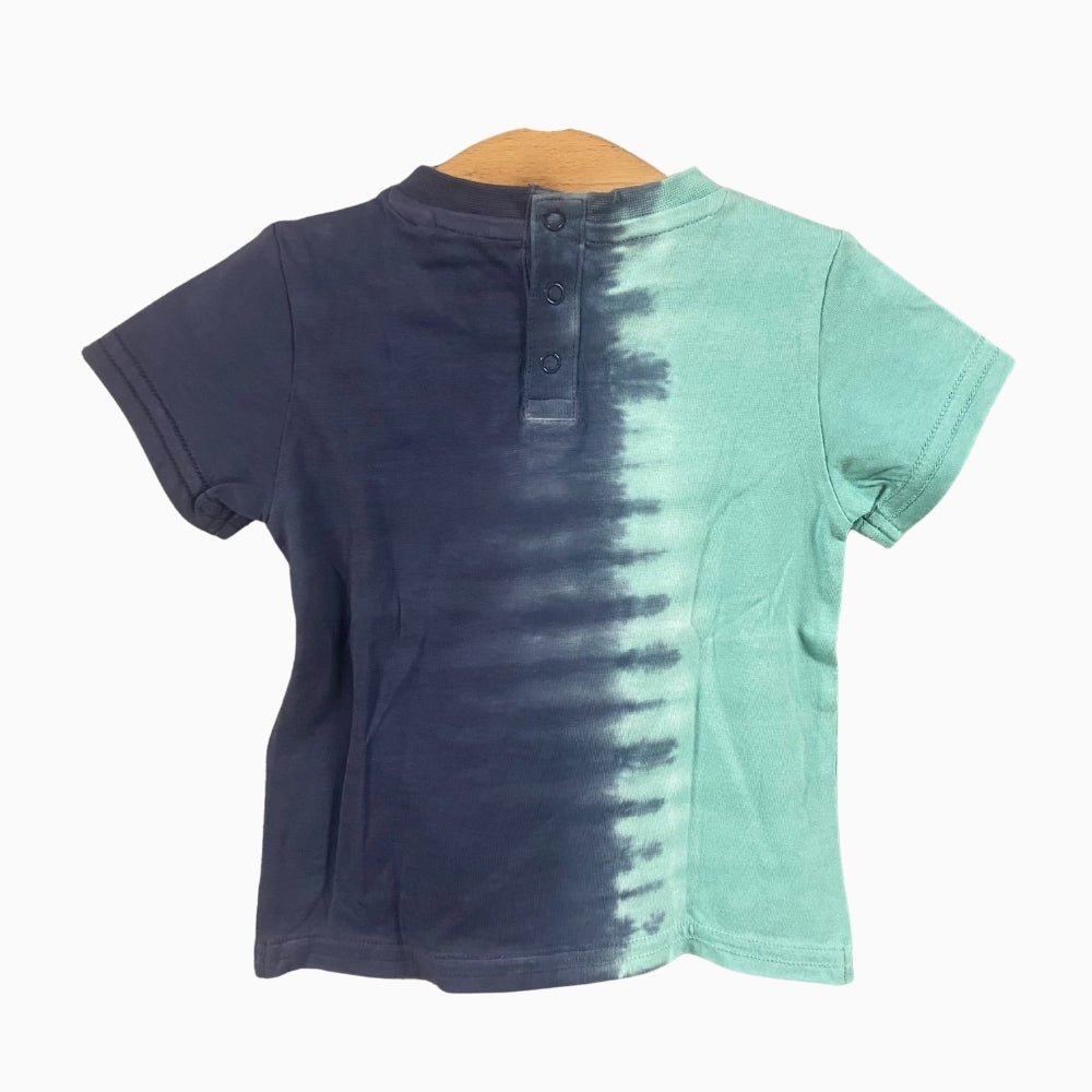 Guess t-shirt manica corta neonato bicolore con stampe