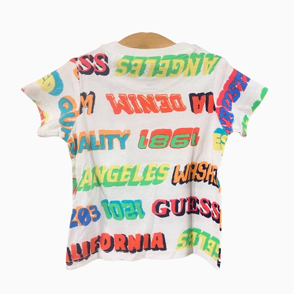 Guess t-shirt manica corta neonato fantasia - Abbigliamento bambini firmato | CDifferent Outlet
