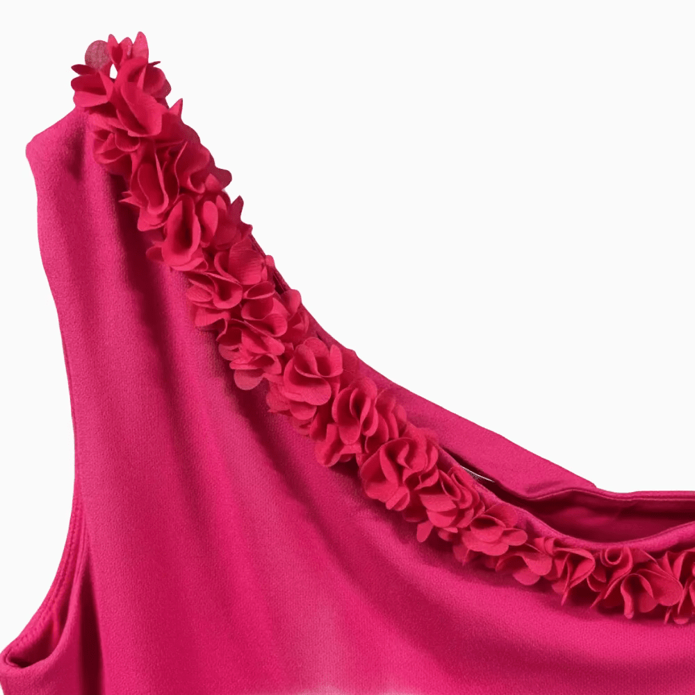 Kocca vestito monospalla bambina fiori - Abbigliamento bambini firmato | CDifferent Outlet