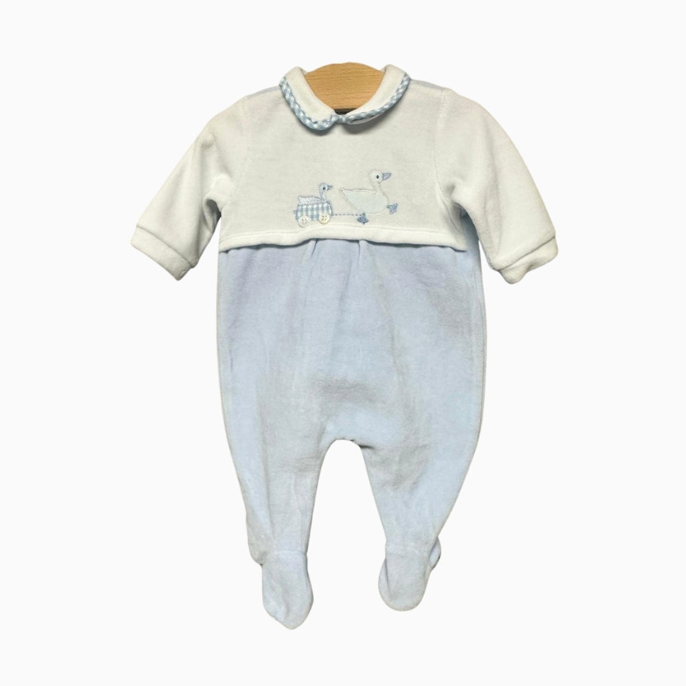 Iana tutina neonato azzurra - Abbigliamento bambini firmato | CDifferent Outlet