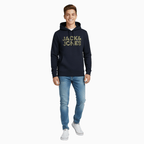 Jack & Jones felpa con cappuccio bambino blu