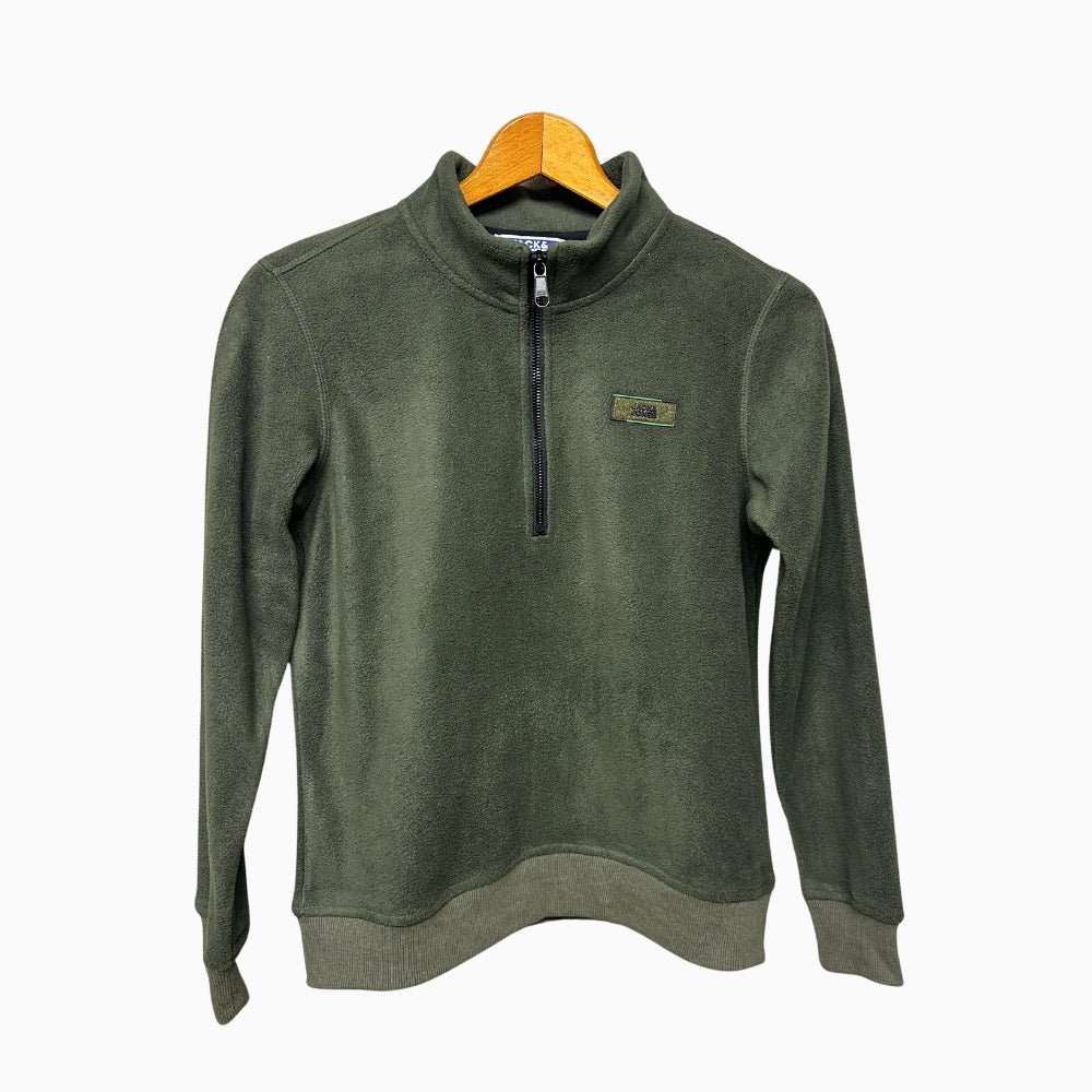 Jack & Jones felpa in pile bambino verde - Abbigliamento bambini firmato | CDifferent Outlet