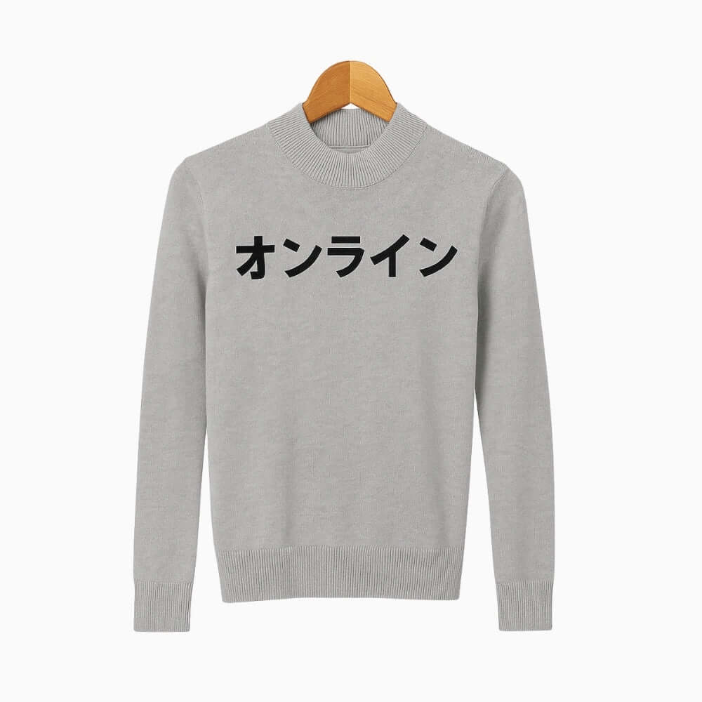 Jack & Jones maglione girocollo con scritta bambino grigia