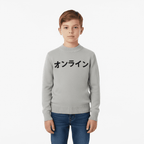 Jack & Jones maglione girocollo con scritta bambino grigia - Abbigliamento bambini firmato | CDifferent Outlet