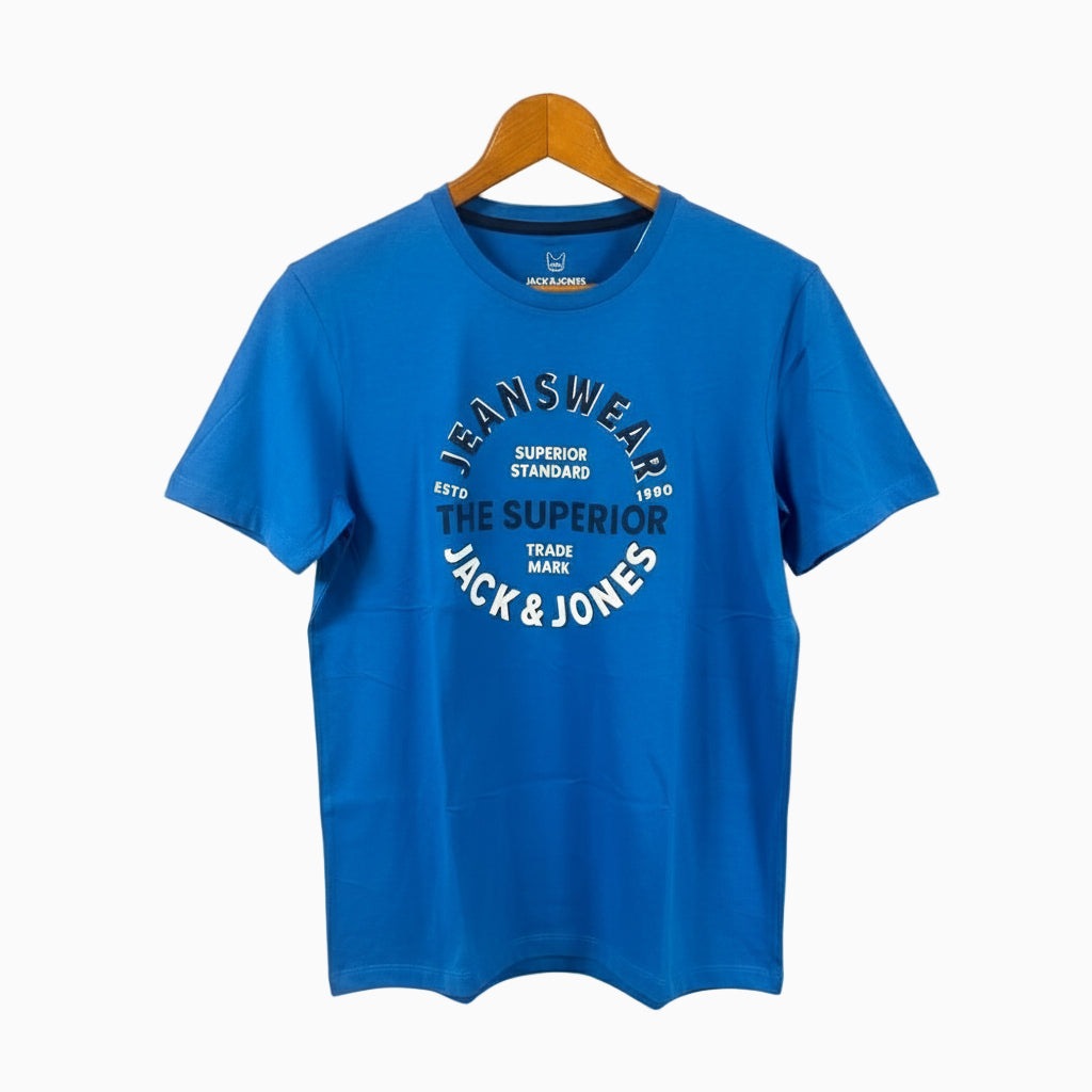 Jack & Jones t-shirt manica corta bambino azzurra - Abbigliamento bambini firmato | CDifferent Outlet