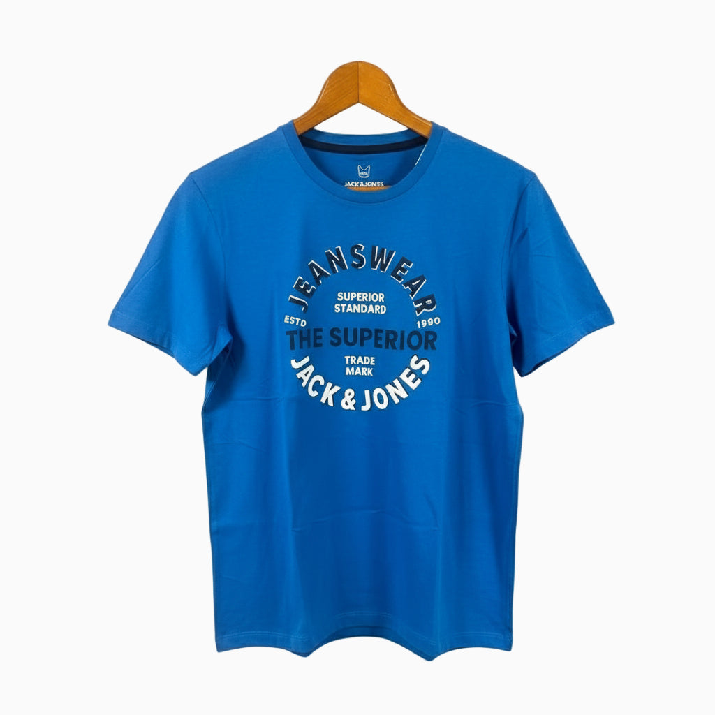 Jack & Jones t-shirt manica corta bambino azzurra