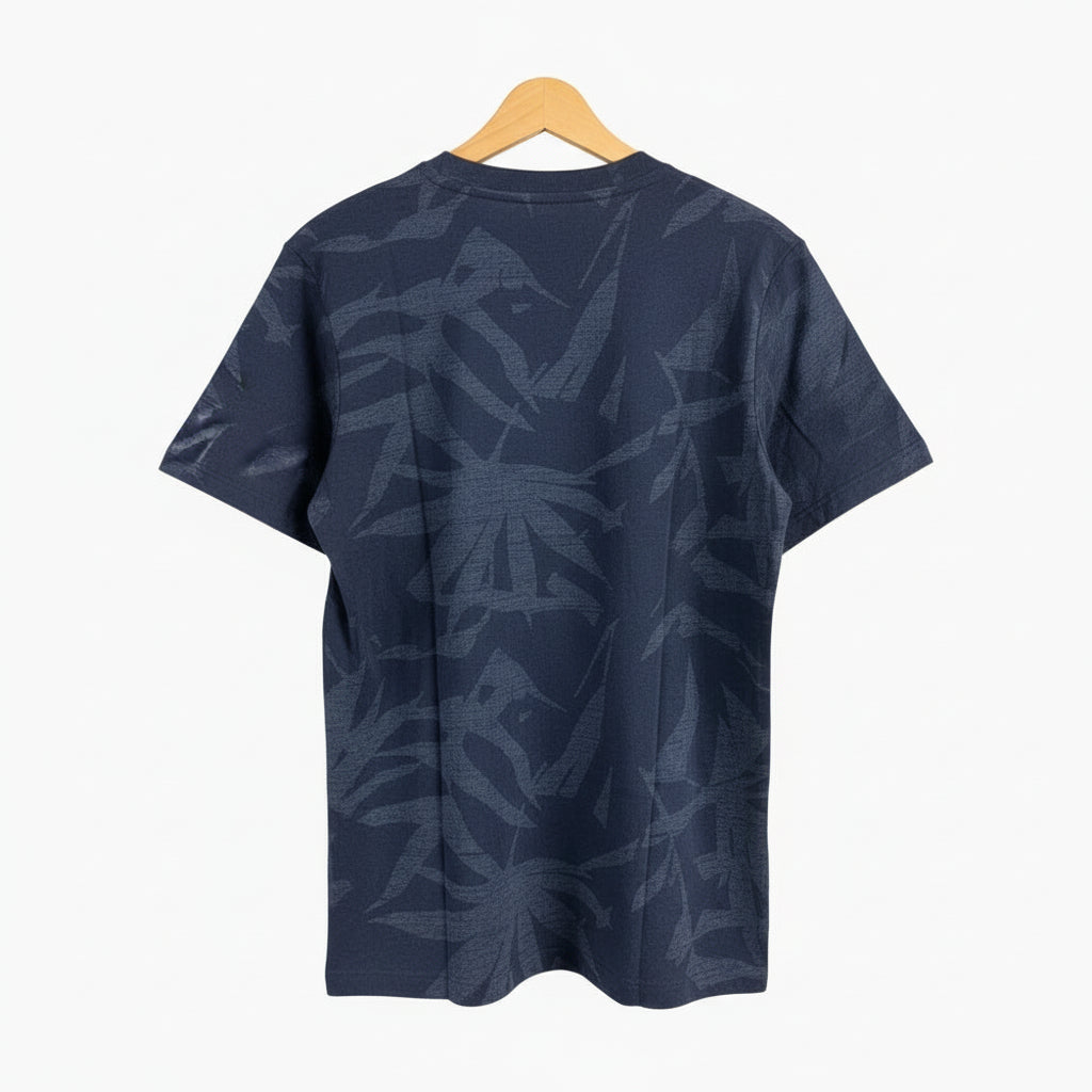 Jack & Jones t-shirt manica corta bambino blu palme