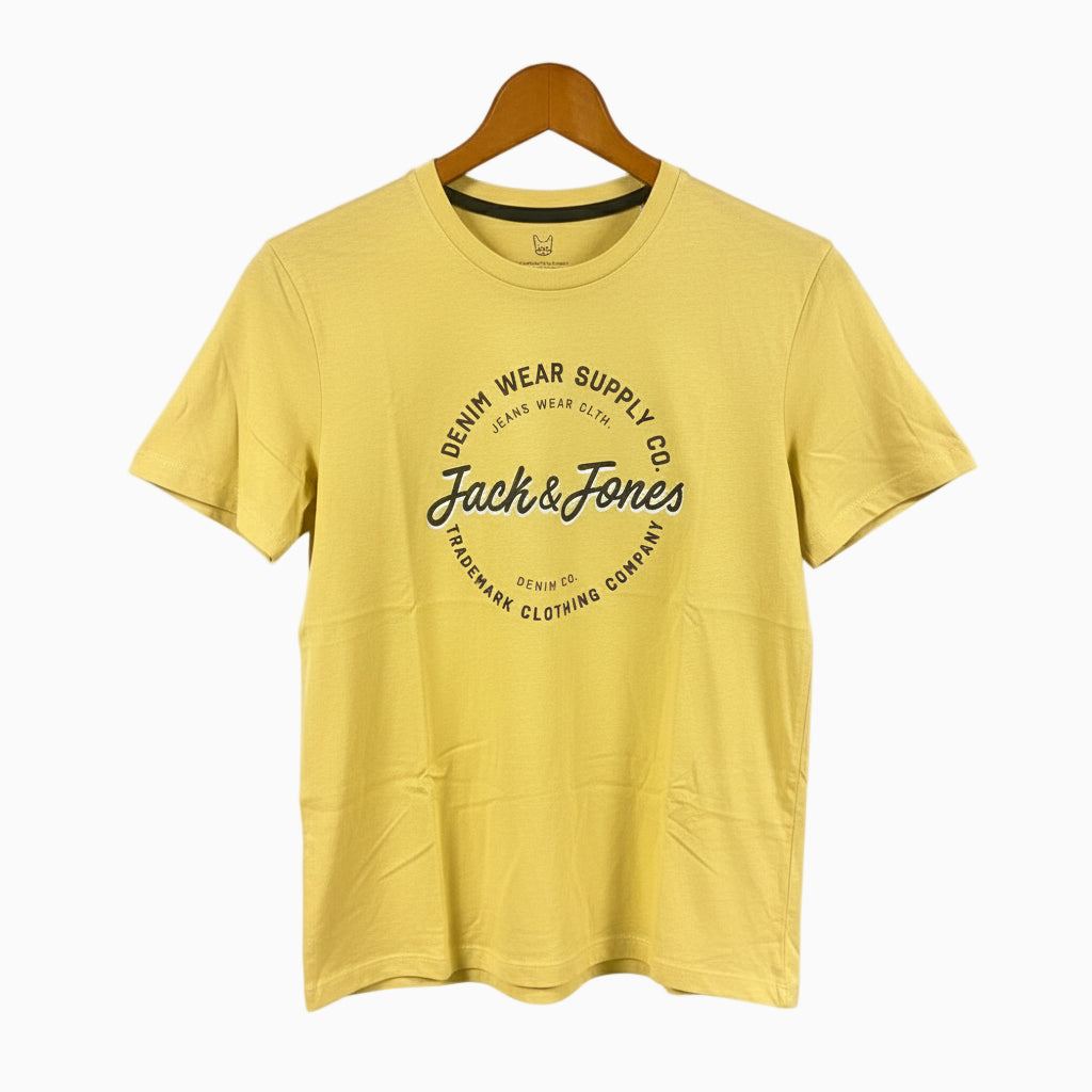 Jack & Jones t-shirt manica corta bambino gialla