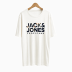 Jack & Jones t-shirt manica corta bambino tropicana bianca