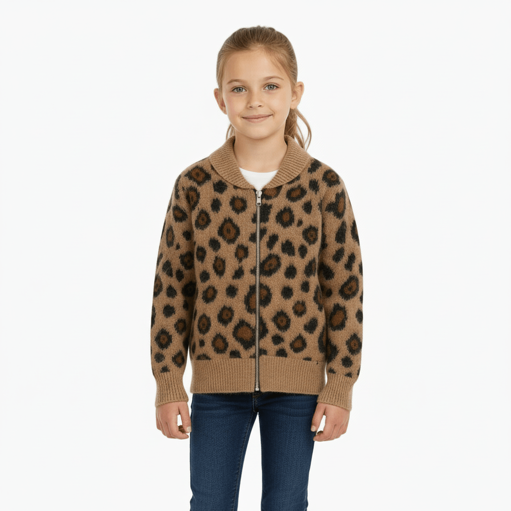 Kocca felpa maculata animalier bambina