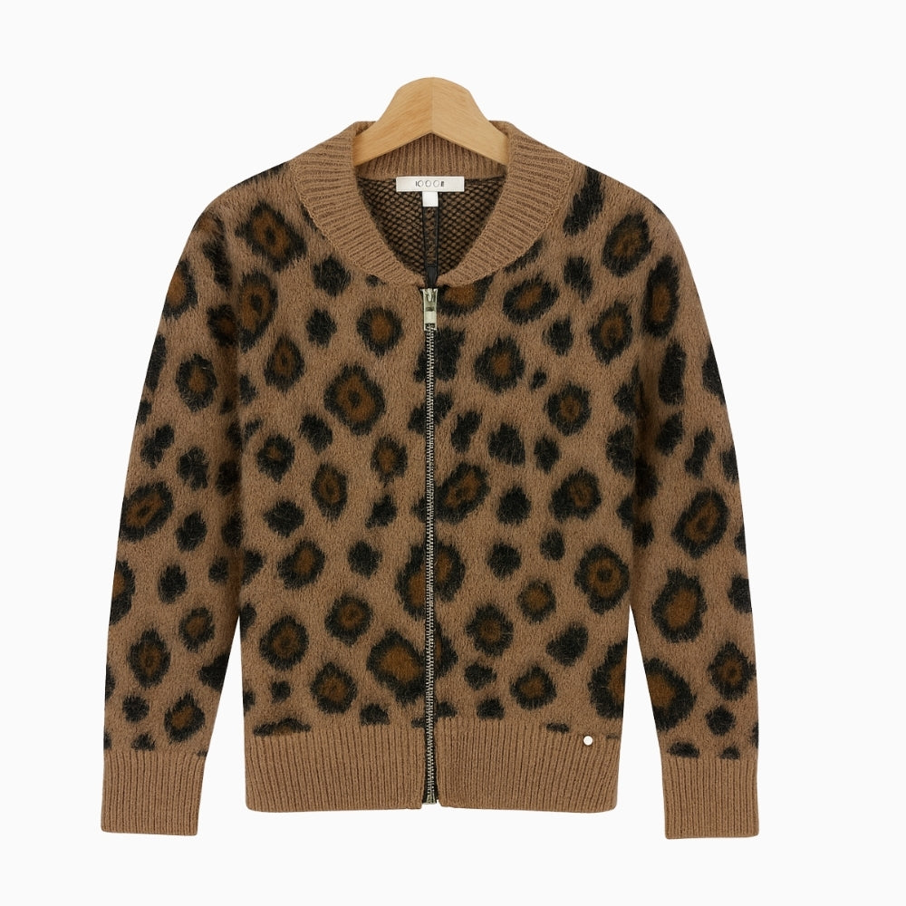 Kocca felpa maculata animalier bambina