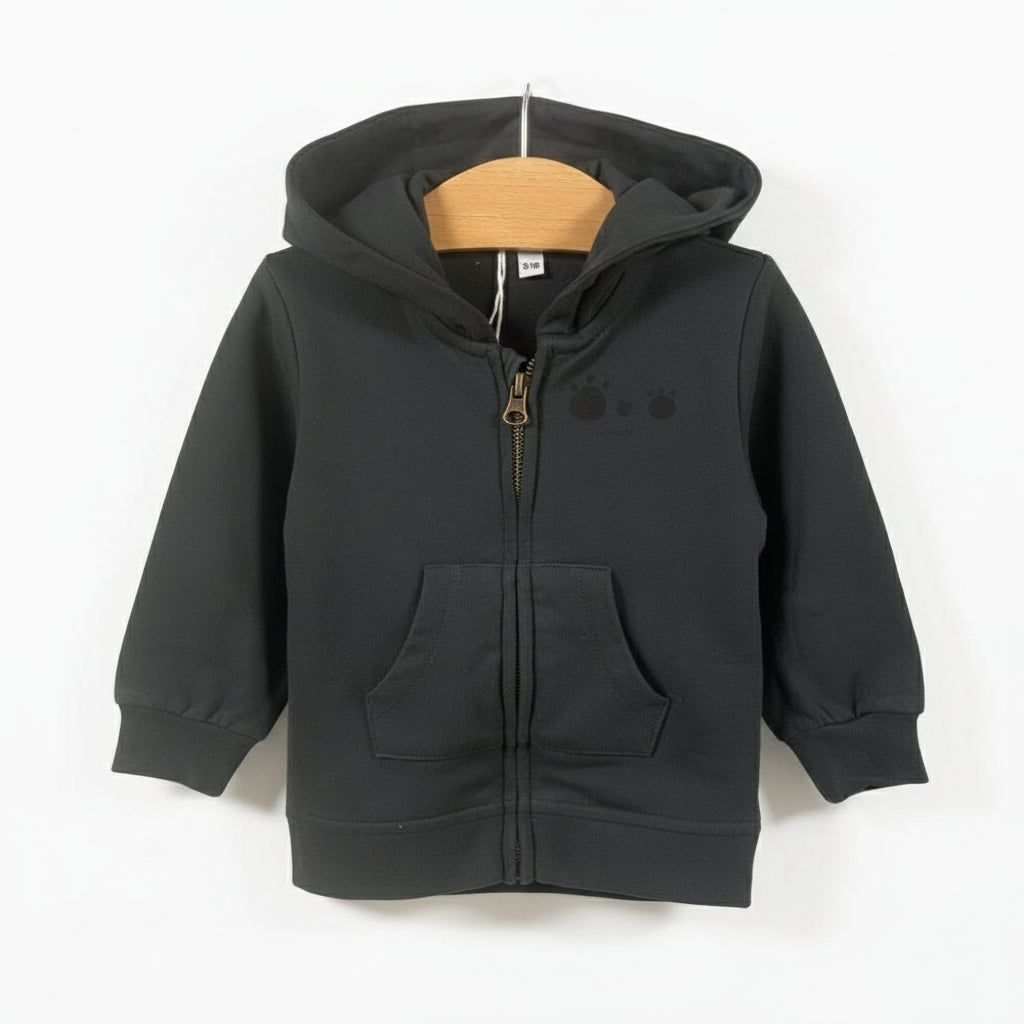 La felperia Italiana felpa neonato grigio scuro