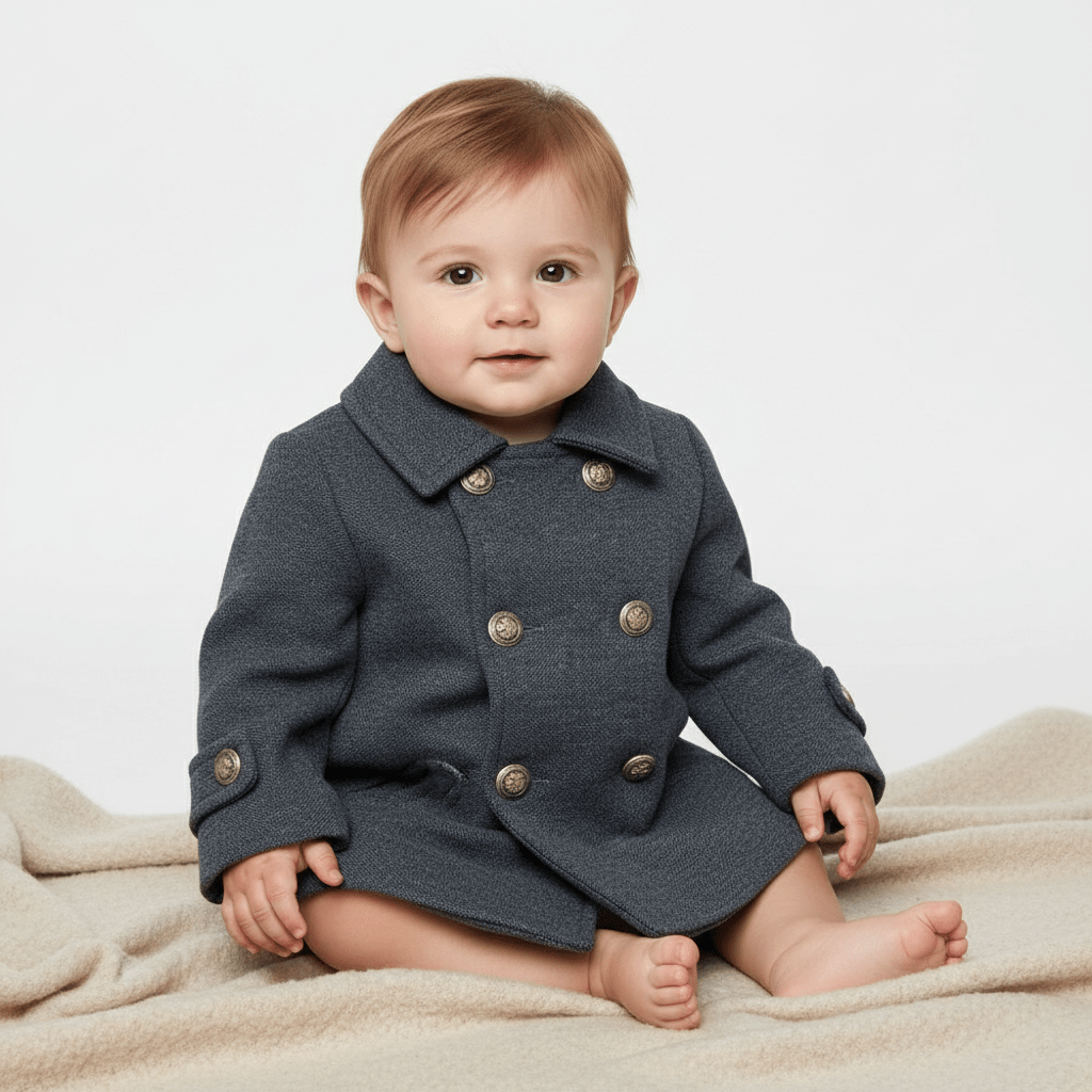 Le Bebé cappottino neonato grigio