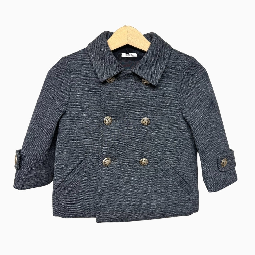 Le Bebé cappottino neonato grigio