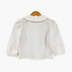 Leo & Lilly camicia bianca neonata colletto con cuori