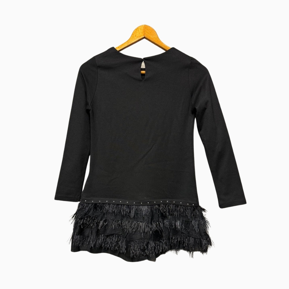 Mayoral abito con frange bambina nero