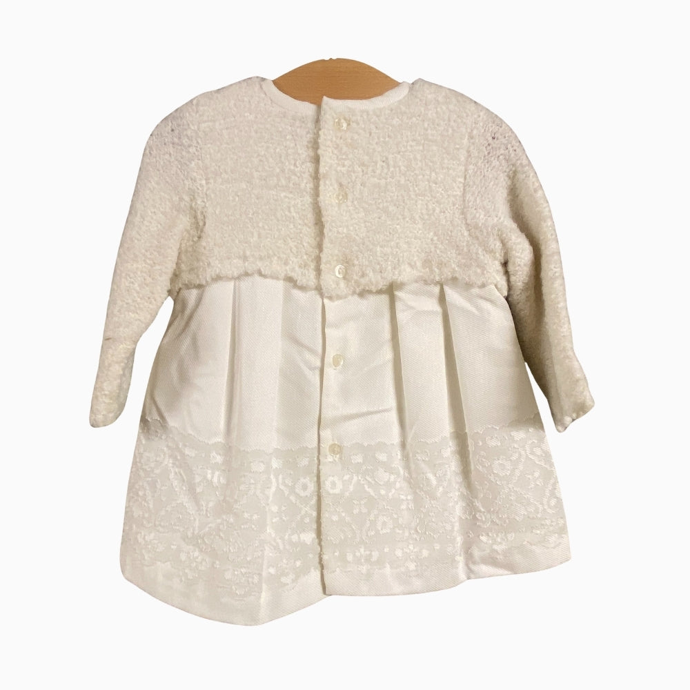 Mayoral abito neonata bianco con coprispalle