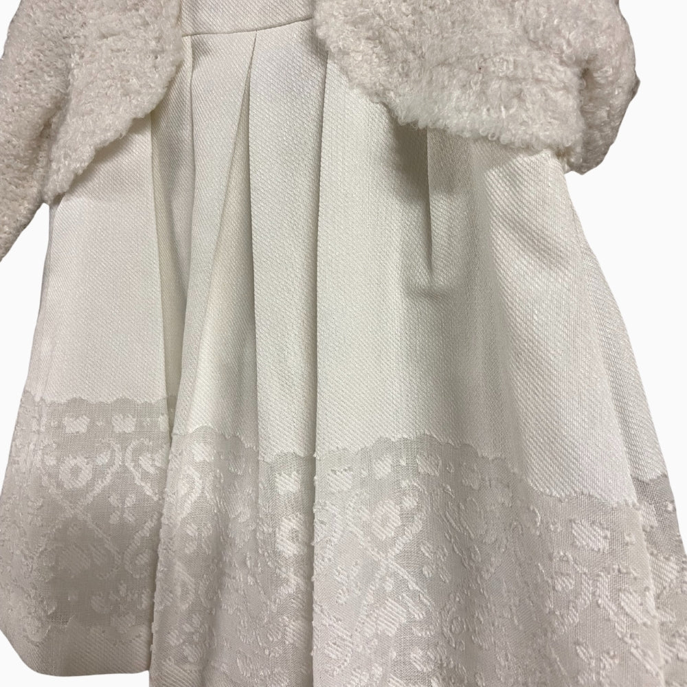 Mayoral abito neonata bianco con coprispalle