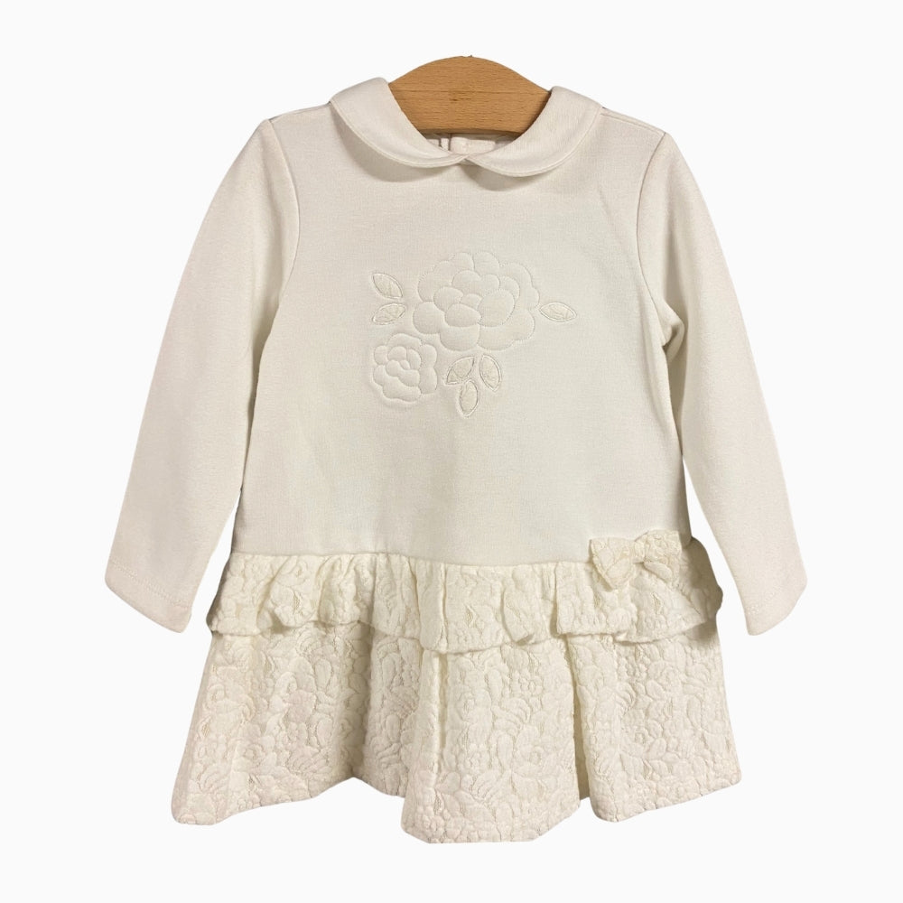 Mayoral abito neonata bianco con fiore - Abbigliamento bambini firmato | CDifferent Outlet