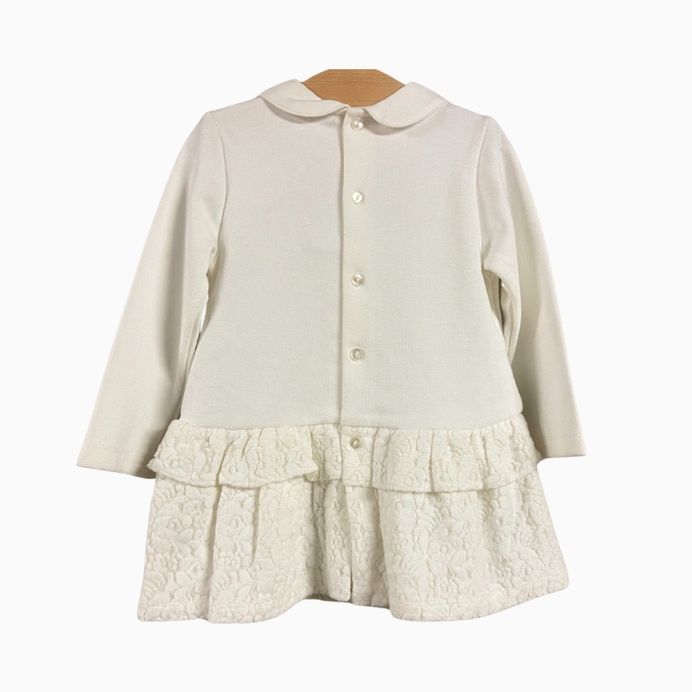 Mayoral abito neonata bianco con fiore - Abbigliamento bambini firmato | CDifferent Outlet