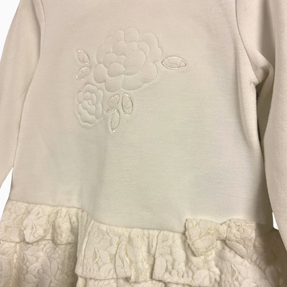 Mayoral abito neonata bianco con fiore - Abbigliamento bambini firmato | CDifferent Outlet