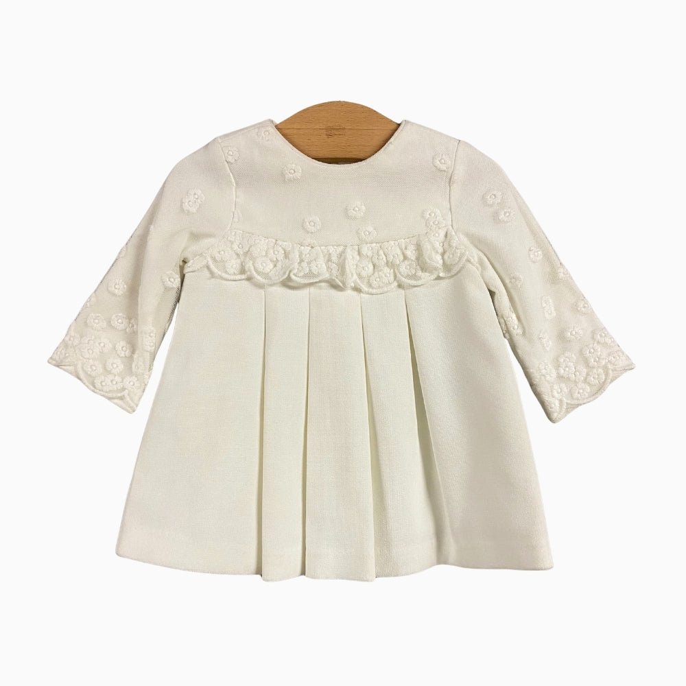 Mayoral abito neonata bianco con pizzo