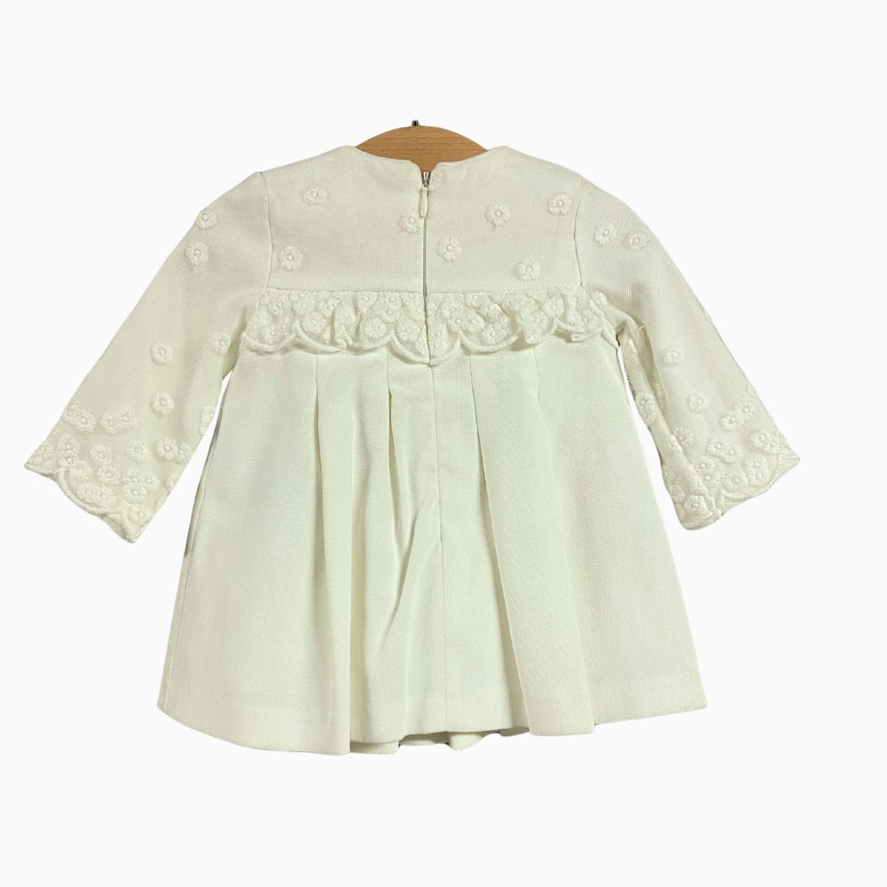 Mayoral abito neonata bianco con pizzo