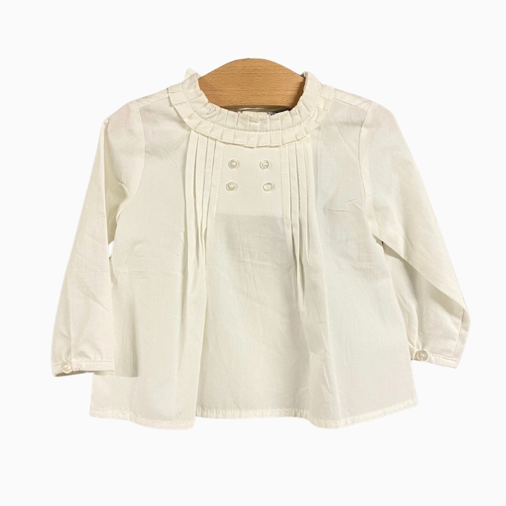 Mayoral camicia neonata panna