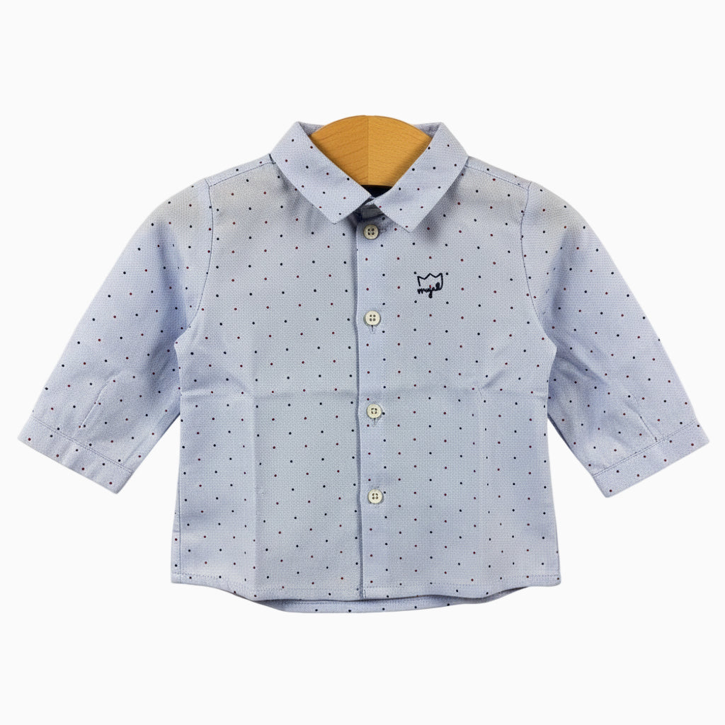 Mayoral camicia neonato azzurra