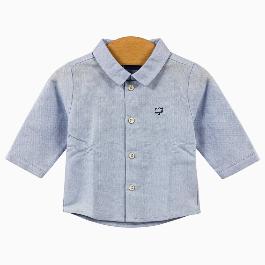 Mayoral camicia neonato azzurra