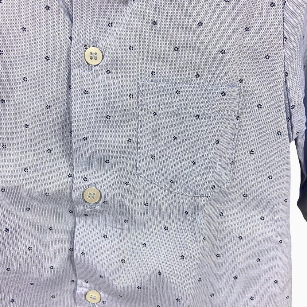 Mayoral camicia neonato azzurra fantasia